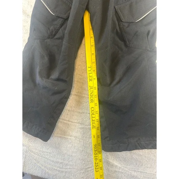 Gerry Black Ski Snow Bib Overalls Pants‎ with Suspenders Kids XS 5 6 Waterproof - Picture 4 of 9